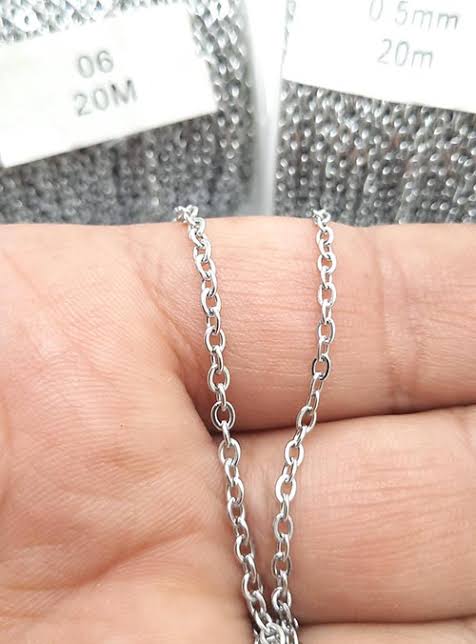 زنجیر دیپلمات نقره ای استیل